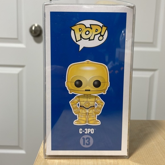 Funko Pop Star Wars #13 C-3P0 (Metallic Chrome) Summer Convention Exclusive 2015 - Picture 4 of 5